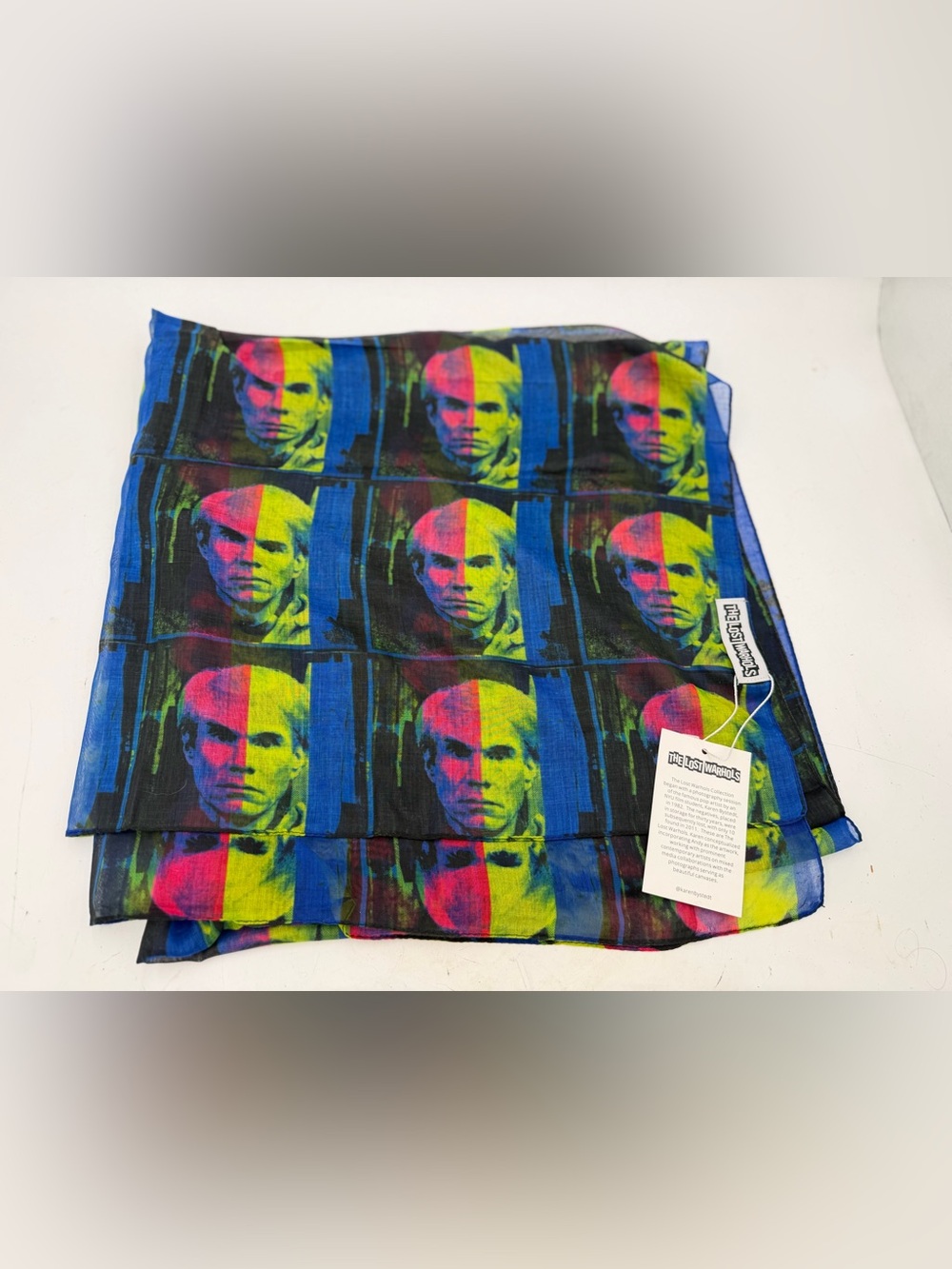 The Lost Warhols Andy Warhol Portrait Scarf Pop